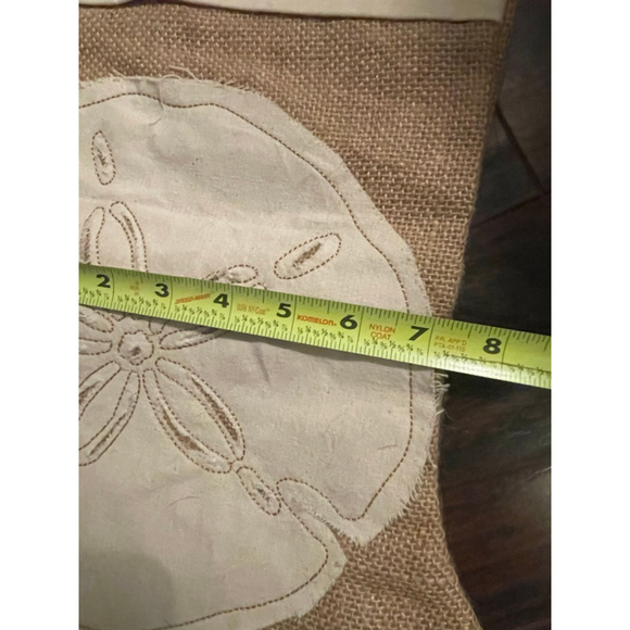 C&F Home Coastal Burlap Stockings Starfish Sand Dollar Set of 2, 19” - Picture 6 of 7